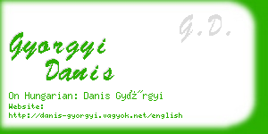 gyorgyi danis business card